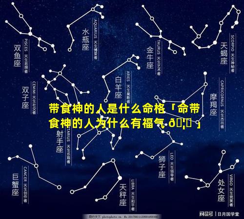 带食神的人是什么命格「命带食神的人为什么有福气 🦟 」
